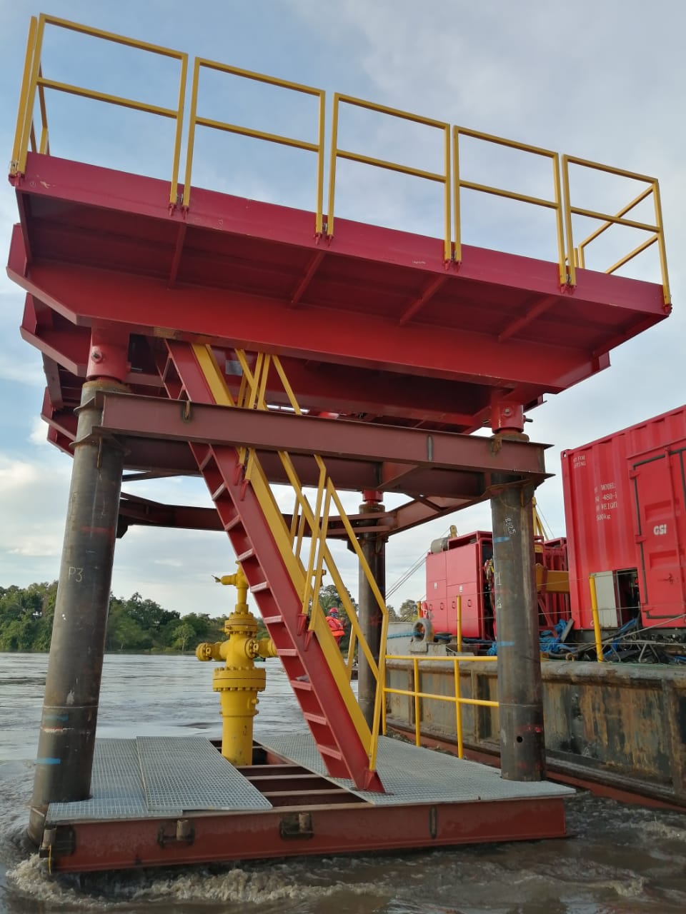 Sellamiento de pozo abandonado en el Rio Magdalena 6